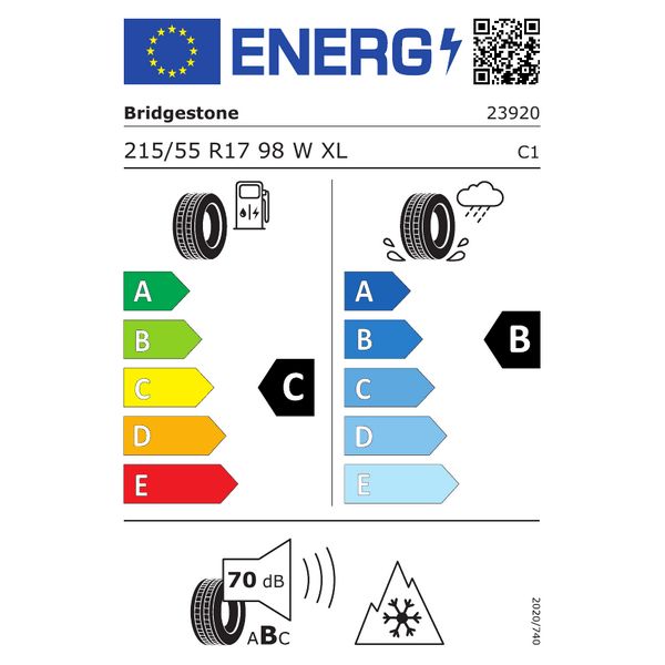 GUMA 215/55R17 98W TURANZA ALL SEASON 6 XL BRIDGESTONE